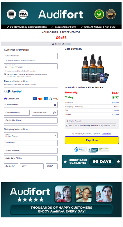 Audifort order page