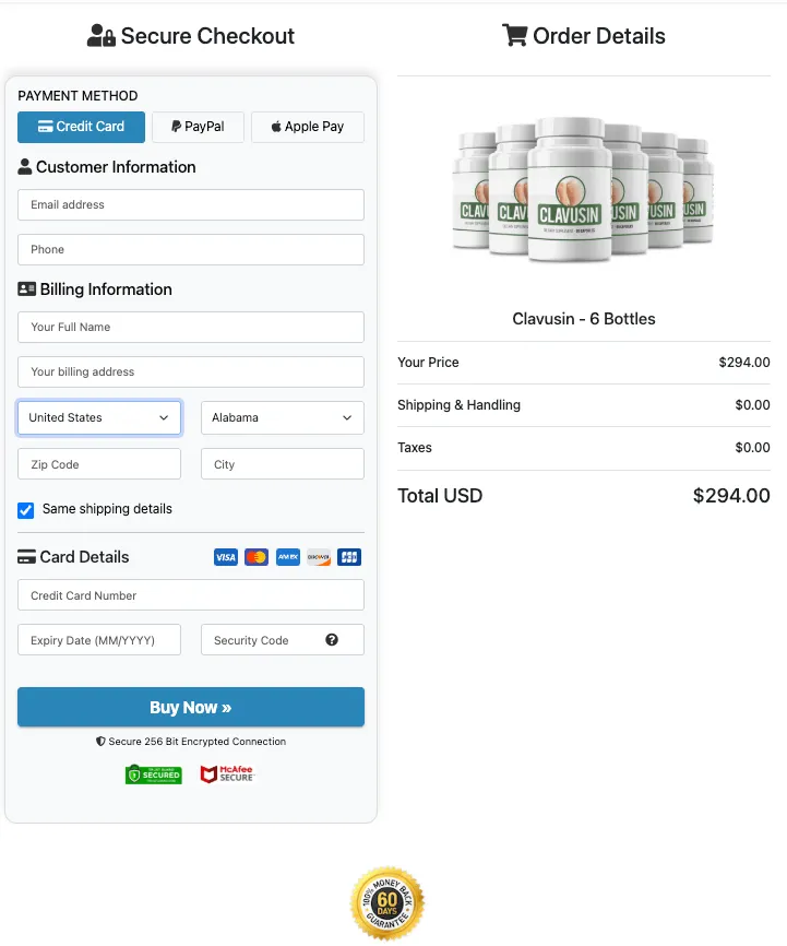 Clavusin Buy Now
