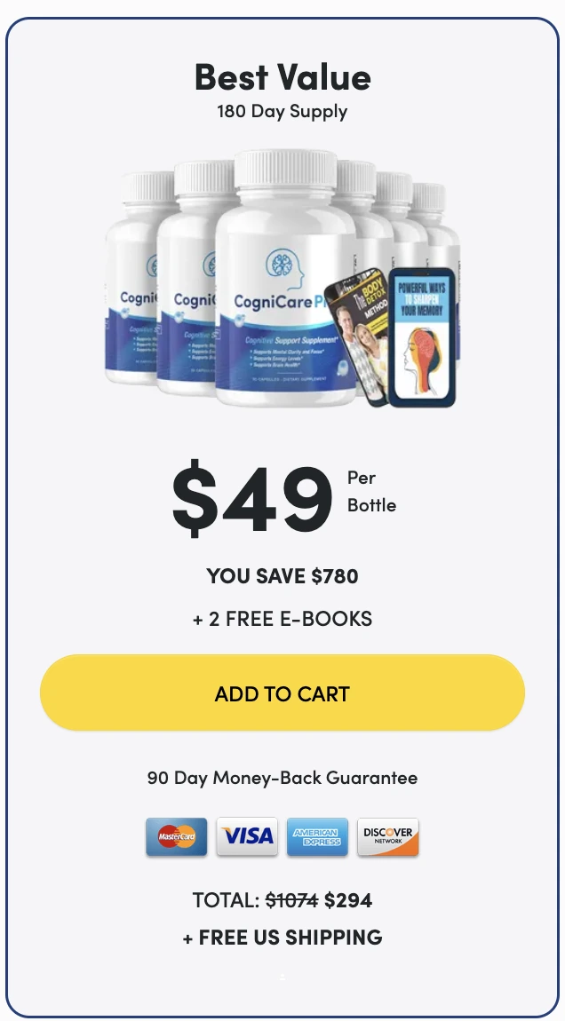 CogniCare 6 bottles