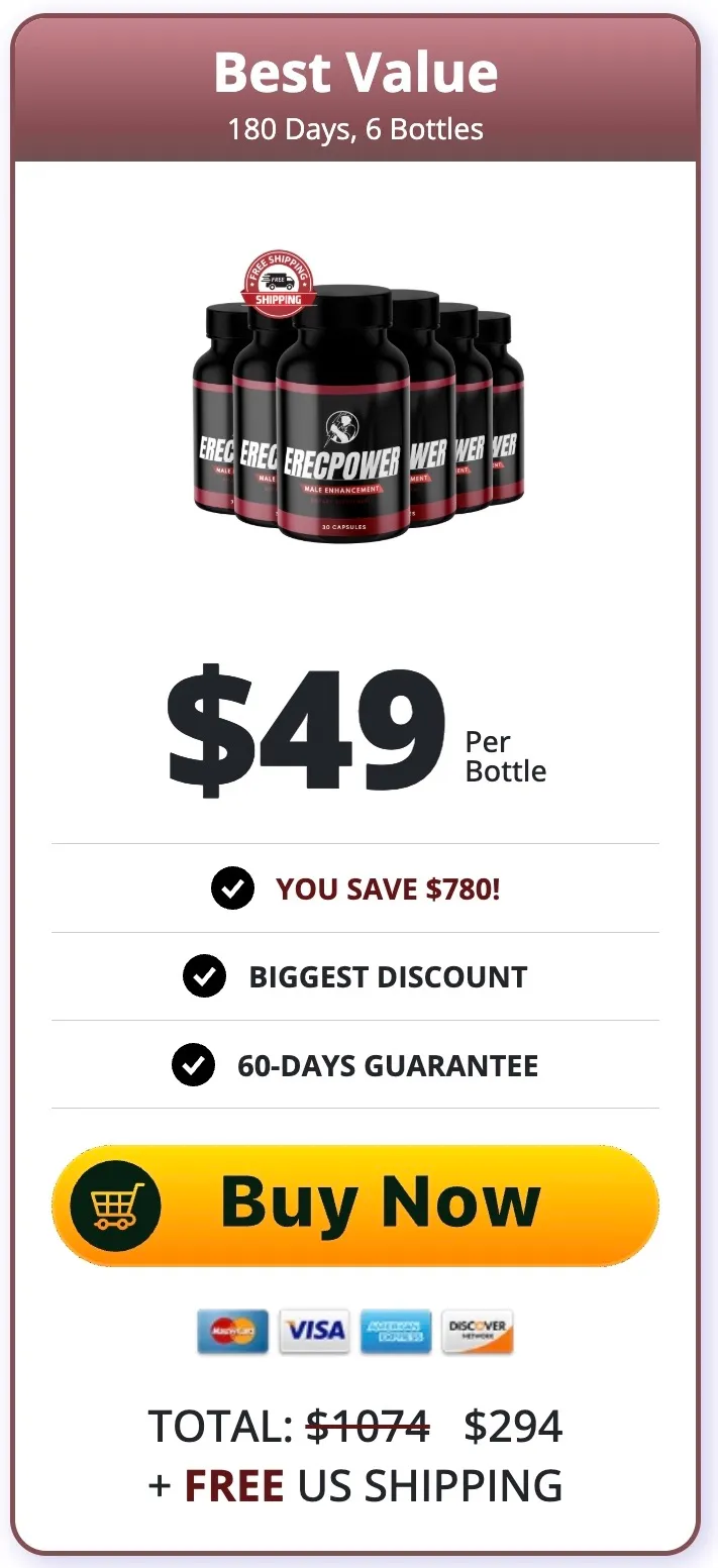 ErecPower 6 bottles