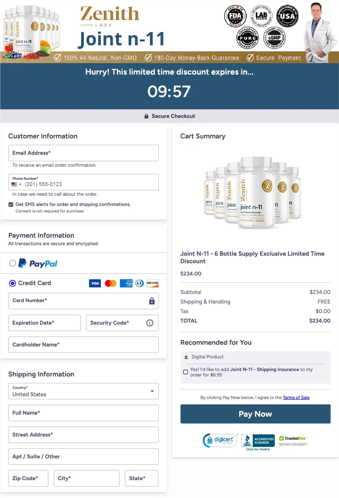 Joint N-11 CheckOut Page